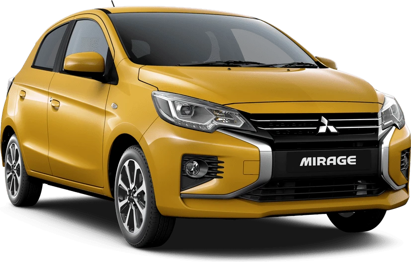 Xe Mitsubishi Mirage màu vàng